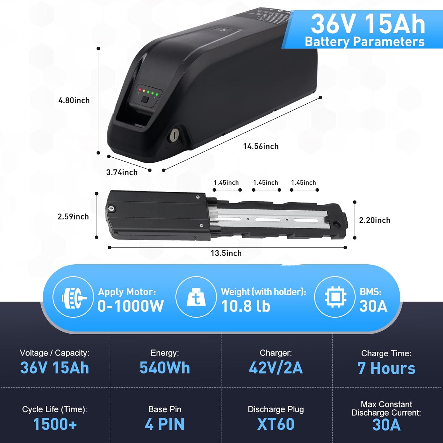 36V 48V 52V Hailong Ebike Batt - Ebike Battery 48V 20Ah Hailong recension och pris