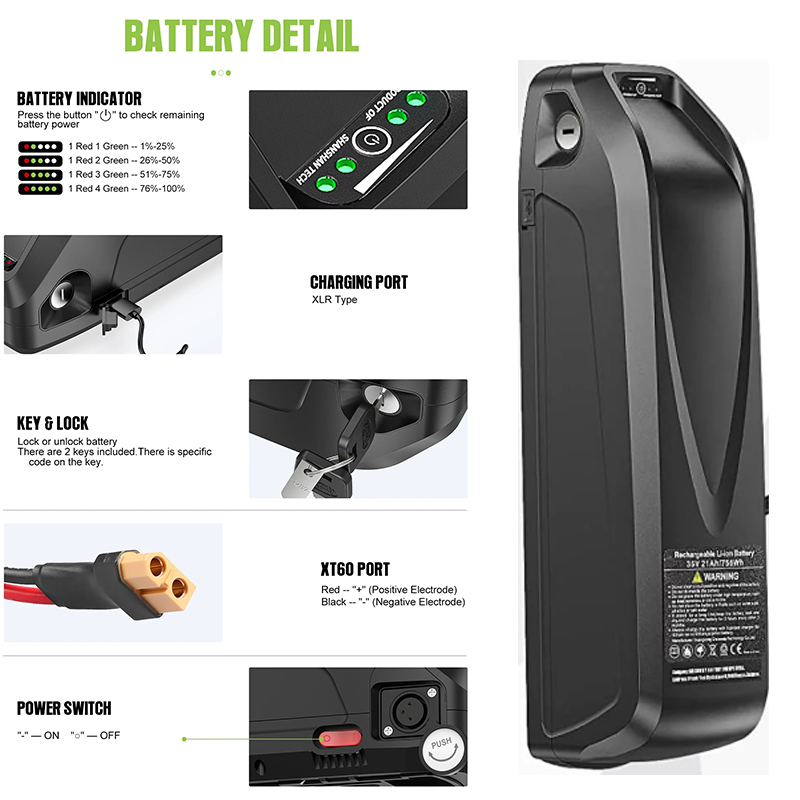 36v 48v 52v Hailong 60v 72v eb - Ebike Battery 48V 20Ah Hailong recension och pris